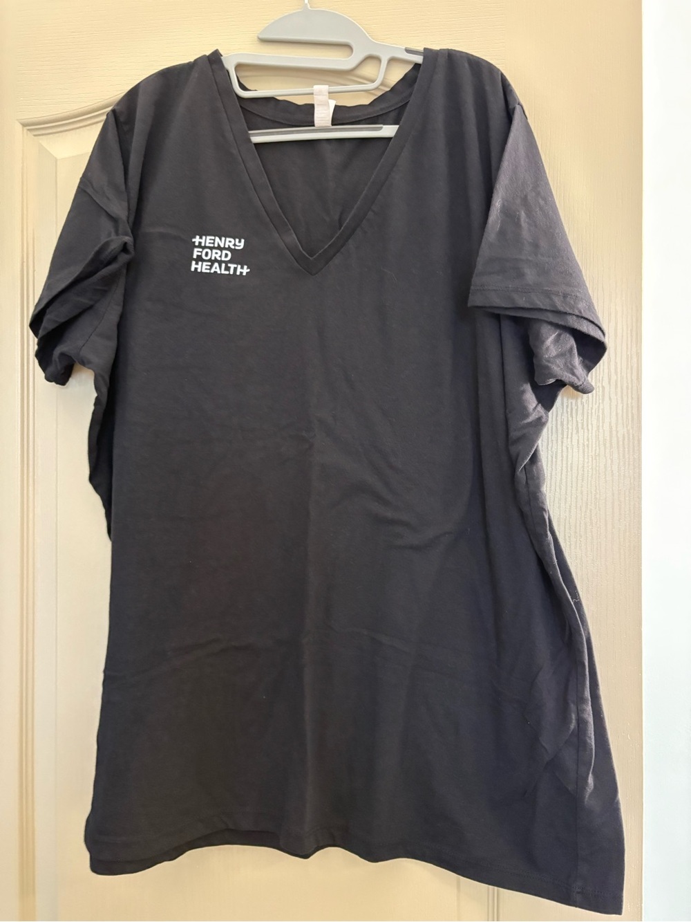 Enzo Black Scoop Neck Top Henry ford health